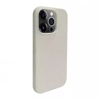 iLike Apple iPhone 14 Pro Max Silikon TPU Hülle Eco Print Design Weiß