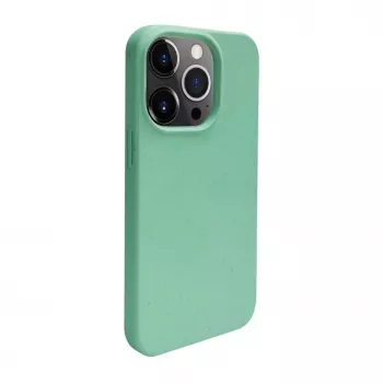 iLike Apple iPhone 14 Pro Max Silikon-Kunststoff-Hülle Eco Print Design Blume Grün
