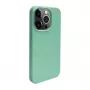 iLike Apple iPhone 14 Pro Max Silikon-Kunststoff-Hülle Eco Print Design Blume Grün