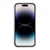iLike Apple iPhone 14 Pro Max Silikon-Kunststoff-Hülle Eco Print Design Blume Lila