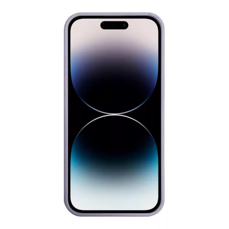 iLike Apple iPhone 14 Pro Max Silikon-Kunststoff-Hülle Eco Print Design Blume Lila