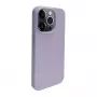 iLike Apple iPhone 14 Pro Max Silikon-Kunststoff-Hülle Eco Print Design Blume Lila