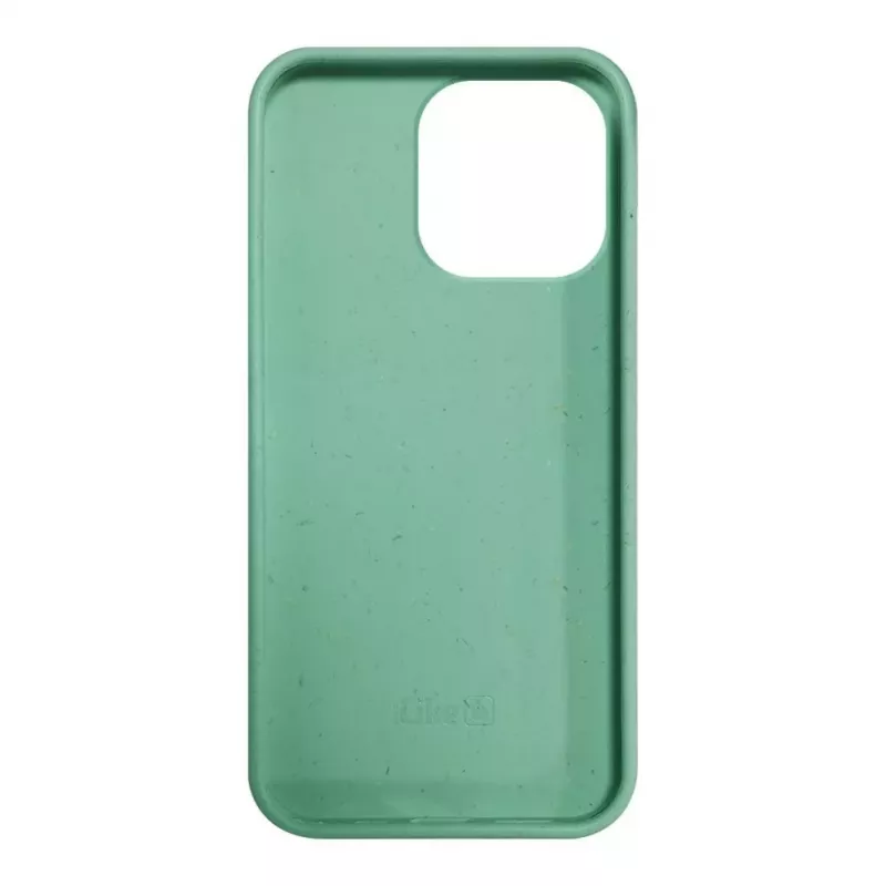 iLike Apple iPhone 14 Pro Silikon-Kunststoffhülle Eco Print Design Flower Green