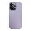 iLike Apple iPhone 14 Pro Silikon-Kunststoffhülle Eco Print Design Blume Lila
