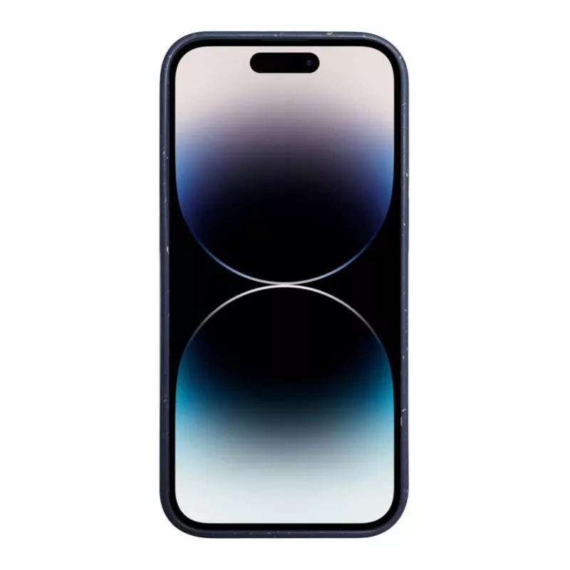 iLike Apple iPhone 14 Pro Silikon-Kunststoff-Hülle Eco Print Design Blau