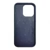 iLike Apple iPhone 14 Pro Silikon-Kunststoff-Hülle Eco Print Design Blau