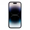 iLike Apple iPhone 14 Pro Max Silikon-Kunststoff-Hülle Eco Print Design Blau