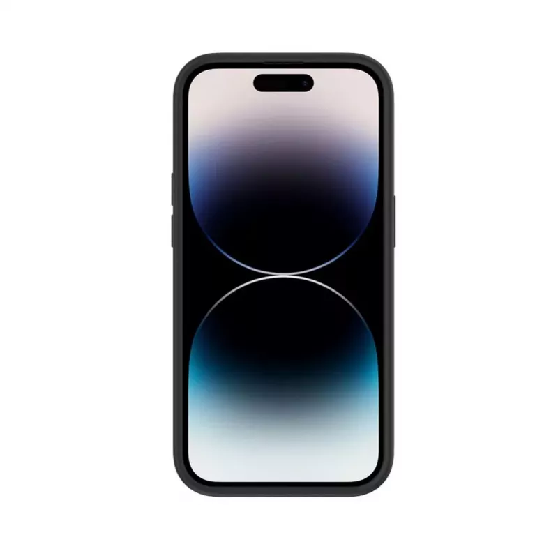 iLike Apple iPhone 14 Pro Max Plastic Leather Back Cover Black
