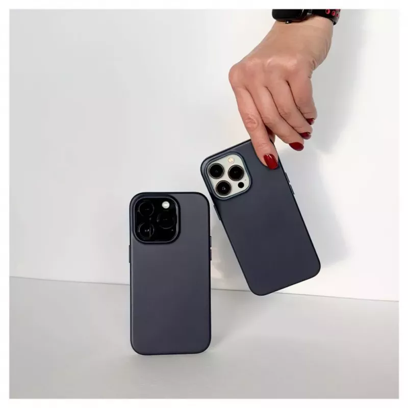 Evelatus Apple iPhone 13 Pro Genuine Leather Case with MagSafe Blau