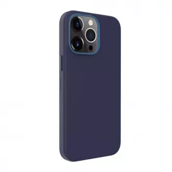 Evelatus Apple iPhone 13 Pro Genuine Leather Case with MagSafe Blau