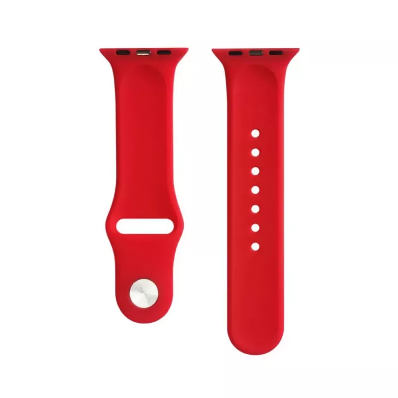 Evelatus Silicone Loop Watch Strap für Apple Watch 42/44/45mm (S/M 110mm) Rot