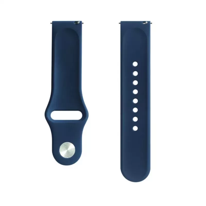 Evelatus 20mm Silikon Loop Armband (S/M 110mm) Blau
