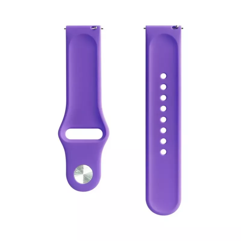 Evelatus 22mm Silicone Loop Watch Strap (S/M 110mm) Deep Purple