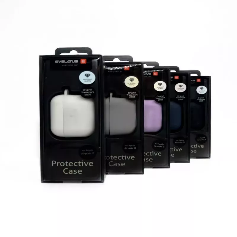 EVELATUS Apple AirPods 3 Silikonhülle Lila