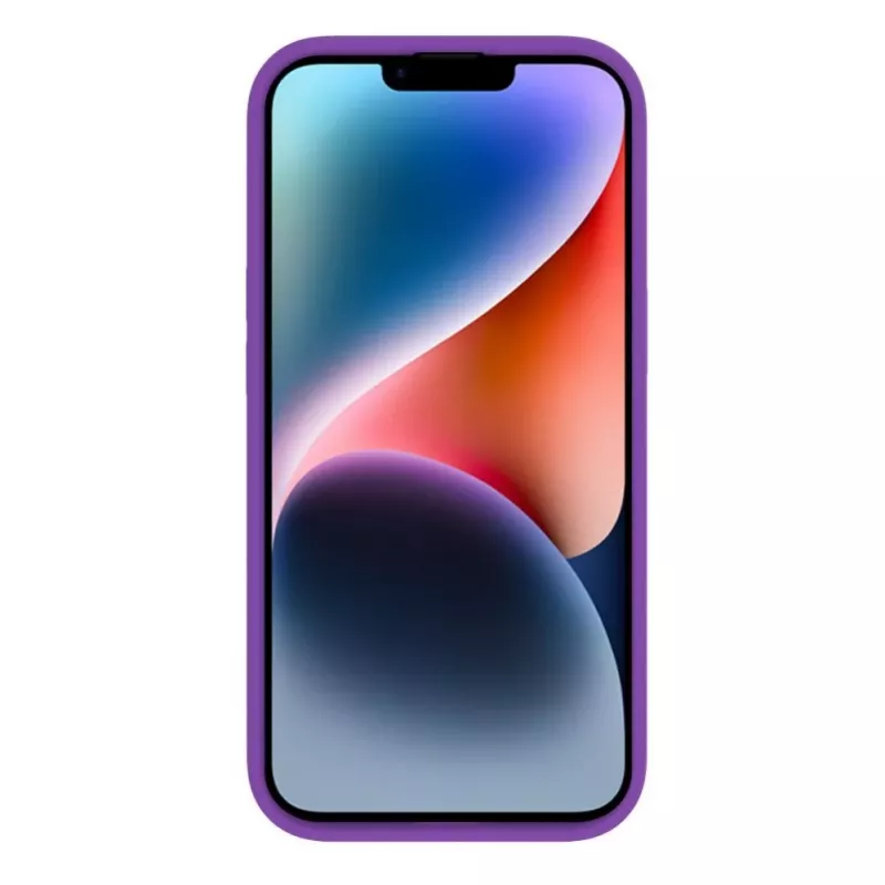 Evelatus Apple iPhone 15 Plus Premium Soft Touch Silikonhülle Tiefes Lila