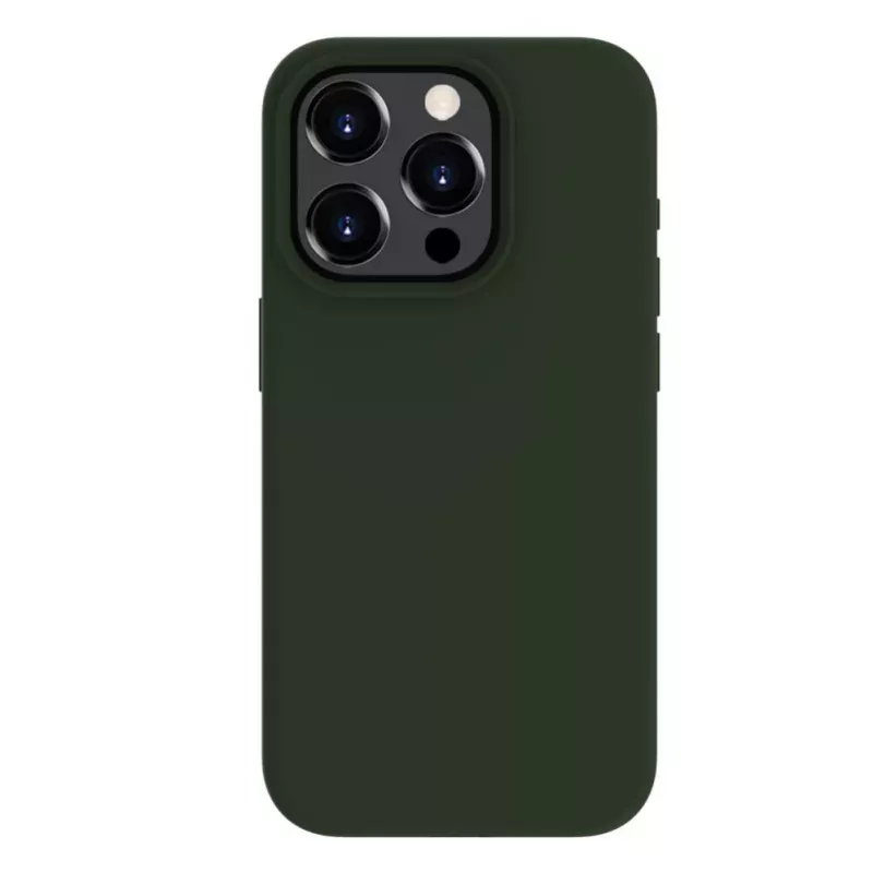 Evelatus Apple iPhone 15 Pro Max Premium Soft Touch Silicone Case Dark Olive