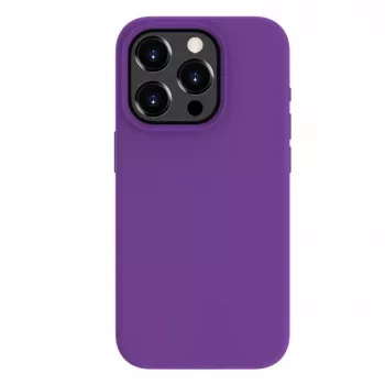 Evelatus Apple iPhone 15 Pro Premium MagSafe Soft Touch Silikonhülle Tiefes Lila