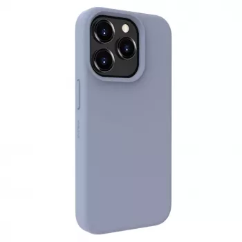 Evelatus Apple iPhone 15 Pro Max Premium MagSafe Soft Touch Silikonhülle Lavendelgrau