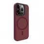 Evelatus Apple iPhone 15 Pro Hybrid Case mit MagSafe PC+TPU Plum