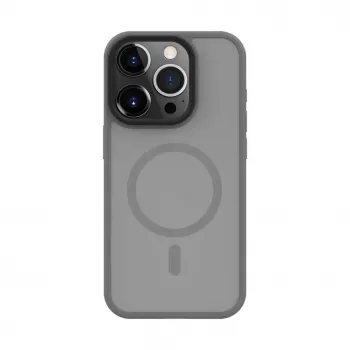 Evelatus Apple iPhone 15 Pro Max Hybrid Case mit MagSafe PC+TPU Silber