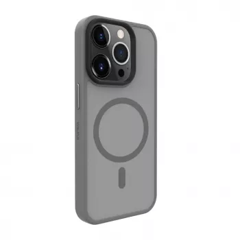 Evelatus Apple iPhone 15 Pro Max Hybrid Case mit MagSafe PC+TPU Silber