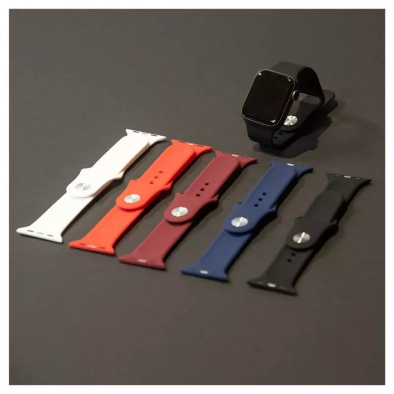 Evelatus Apple Watch 38/40/41mm Silicone Loop Watch Strap (132mm M/L) Blau