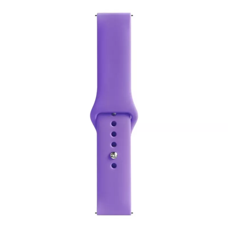 Evelatus Watch 22mm Silicone Loop Watch Straps (130mm M/L) Deep Purple