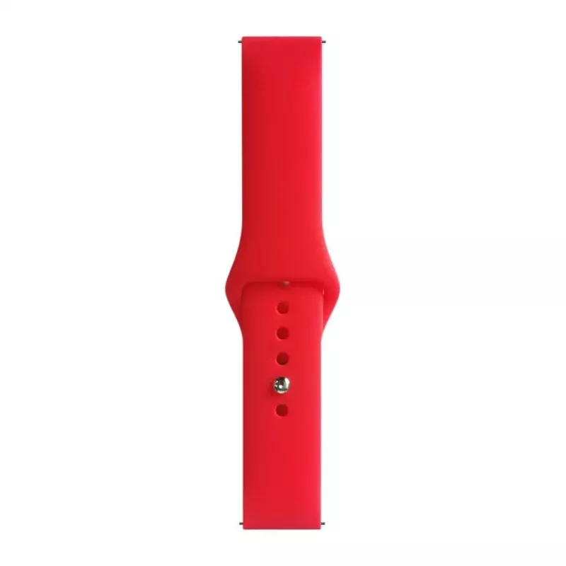 Evelatus Watch 22mm Silicone Loop Watch Strap (130mm M/L) Red
