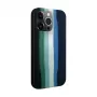 Evelatus Apple iPhone 15 Pro Silikonhülle Mehrfarbig Grün