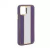 iLike Apple iPhone 11 Diamonds and Leather Case Purple