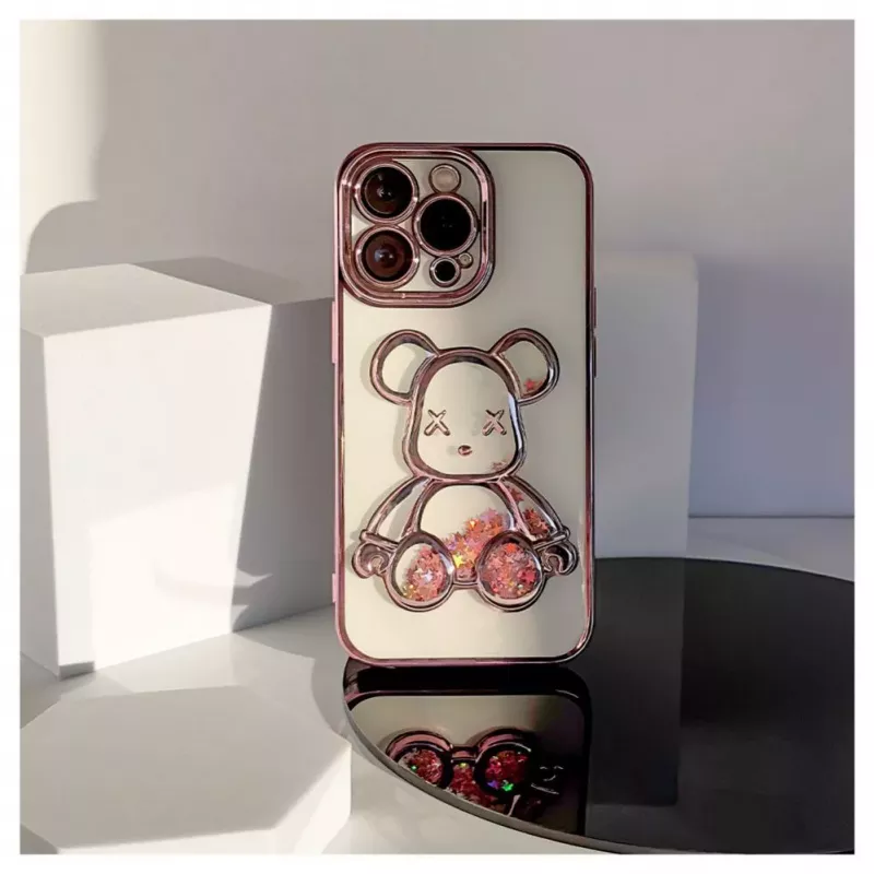 iLike Apple iPhone 13 Pro Silikonhülle Print Desire Bear Pink
