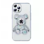 iLike Apple iPhone 14 Pro Silikonhülle Print Desire Bear Silber