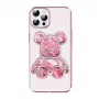 iLike Apple iPhone 15 Pro Max Silikonhülle Print Desire Bear Pink