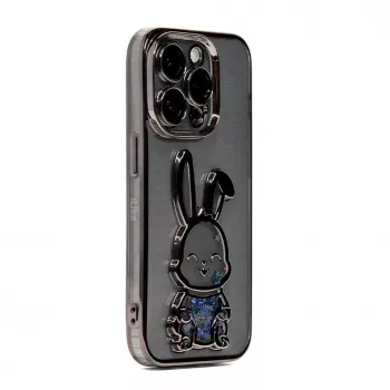 iLike Apple iPhone 13 Pro Silikonhülle Print Desire Rabbit Schwarz
