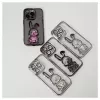 iLike Apple iPhone 15 Pro Max Silikonhülle Print Desire Rabbit Schwarz