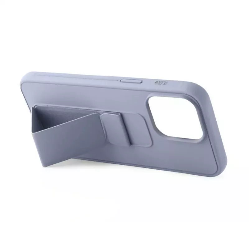 iLike Apple iPhone 15 Silikonhülle mit Standfuß Lila