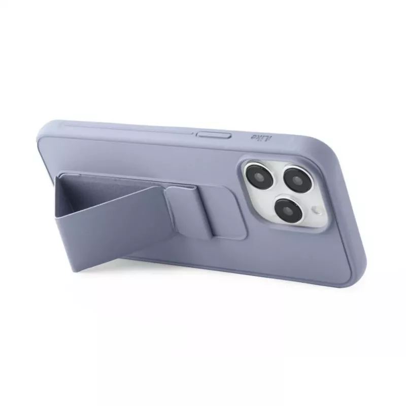 iLike Apple iPhone 15 Pro Silikonhülle mit Standfuß Lila