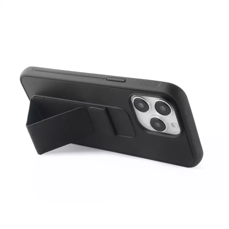 iLike Apple iPhone 15 Pro Max Silikonhülle mit Standfuß Schwarz