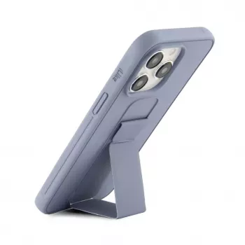 iLike Apple iPhone 15 Pro Max Silikonhülle mit Standfuß Lila