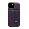 iLike Apple iPhone 13 Leder-Taschen-Ständer-Hülle Lila