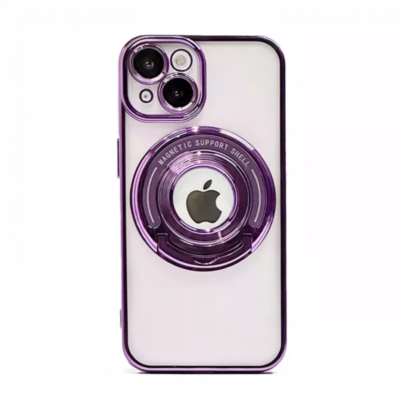 iLike Apple iPhone 13 IH MagSafe Hidden Stand Cover Purple