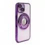 iLike Apple iPhone 15 Pro Max IH MagSafe Hidden Stand Cover Lila