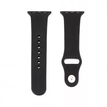 Connect Watch 38/40/41mm Silicone Loop Watch Strap (110mm S/M) Black