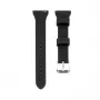 Connect 20mm T-Bügel Silikon Loop Armband (130mm M/L) Schwarz