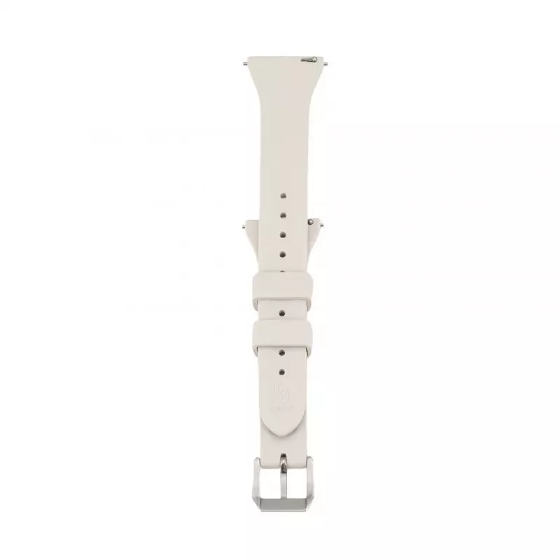 Connect 20mm T-Bügel Silikon Loop Armband (130mm M/L) Silber