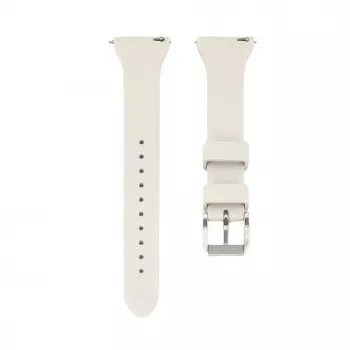 Connect 22mm T-Bügel Silikon-Loop-Uhrenarmband (130mm M/L) Silber