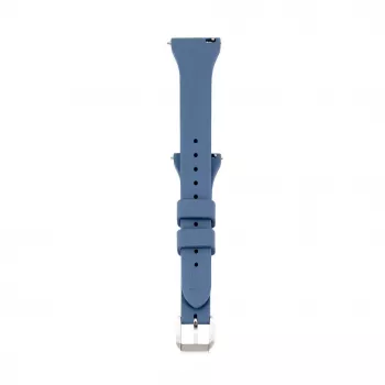 Connect 22mm T-Buckle Silicone Loop Watch Strap (130mm M/L) Blau