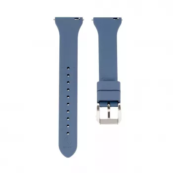 Connect 22mm T-Buckle Silicone Loop Watch Strap (130mm M/L) Blau