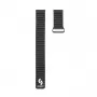 Connect 22mm Flat Head Leder-Silikon Loop Magnetisches Armband (130mm M/L) Schwarz