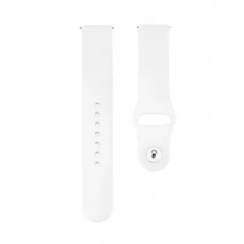 Connect 22mm Silikon Loop Armband (S/M 110mm) Weiß